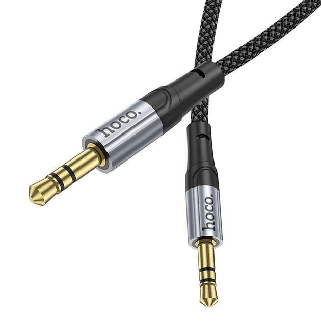 Кабель AUX Jack 3.5 мм до Jack 3.5 мм Hoco 1 м UPA26 Black (6942007608800) - Фото 4 Кабель AUX Jack 3.5 мм до Jack 3.5 мм Hoco 1 м UPA26 Black (6942007608800) - зображення 4