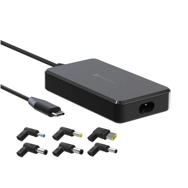 Зарядное устройство Forcell F-Energy USB C + 6 насадок 65W Black (5903396376627) - Фото 3 Зарядное устройство Forcell F-Energy USB C + 6 насадок 65W Black (5903396376627) - изображение 3