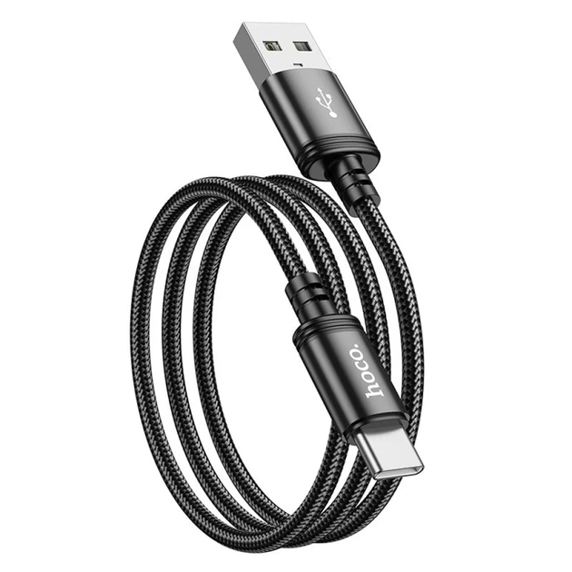 Кабель Hoco X89 USB A to USB C 3A 1m Black (6931474784360) - Фото 3 Кабель Hoco X89 USB A to USB C 3A 1m Black (6931474784360) - изображение 3