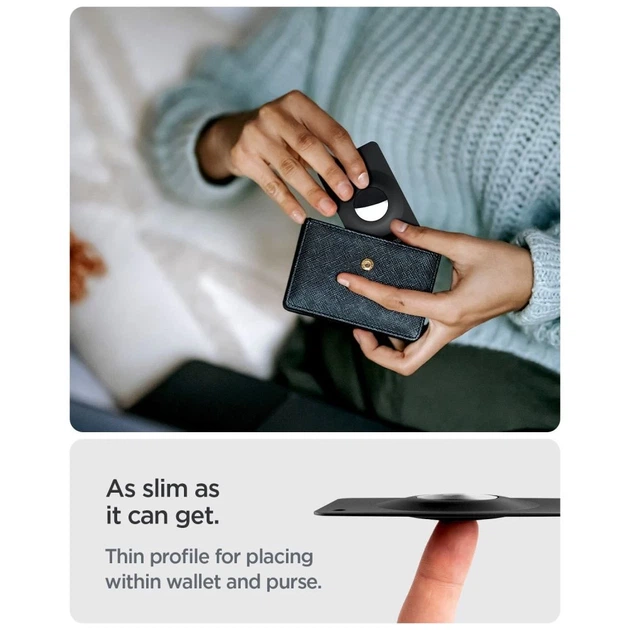 Чехол Spigen Airfit 2 для Apple AirTag 1 / 2 Black (2 pack) (ACS11199) - Фото 6 Чехол Spigen Airfit 2 для Apple AirTag 1 / 2 Black (2 pack) (ACS11199) - изображение 6