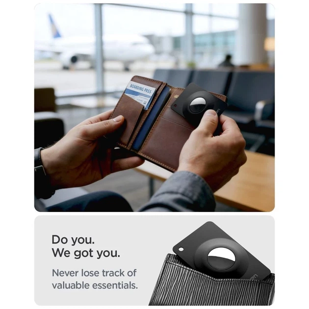Чехол Spigen Airfit 2 для Apple AirTag 1 / 2 Black (2 pack) (ACS11199) - Фото 7 Чехол Spigen Airfit 2 для Apple AirTag 1 / 2 Black (2 pack) (ACS11199) - изображение 7