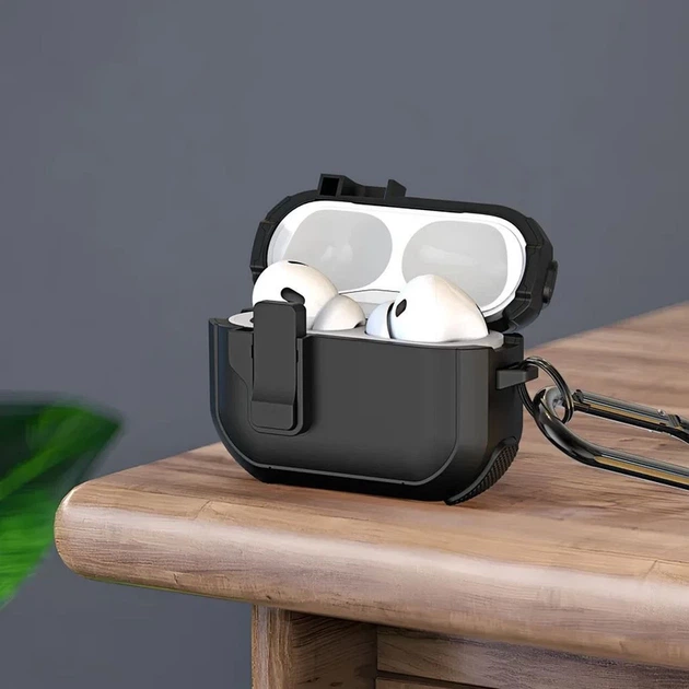 Чехол DUX DUCIS PECP для AirPods 4 Black (6971824160543) - изображение 4