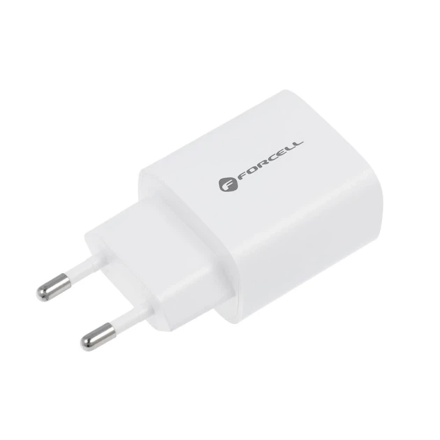 Ładowarka Forcell F-Energy USB C + USB A QC4.0 PD 3A 30W White (5903396198052) - Zdjęcie 5 Ładowarka Forcell F-Energy USB C + USB A QC4.0 PD 3A 30W White (5903396198052) - obraz 5