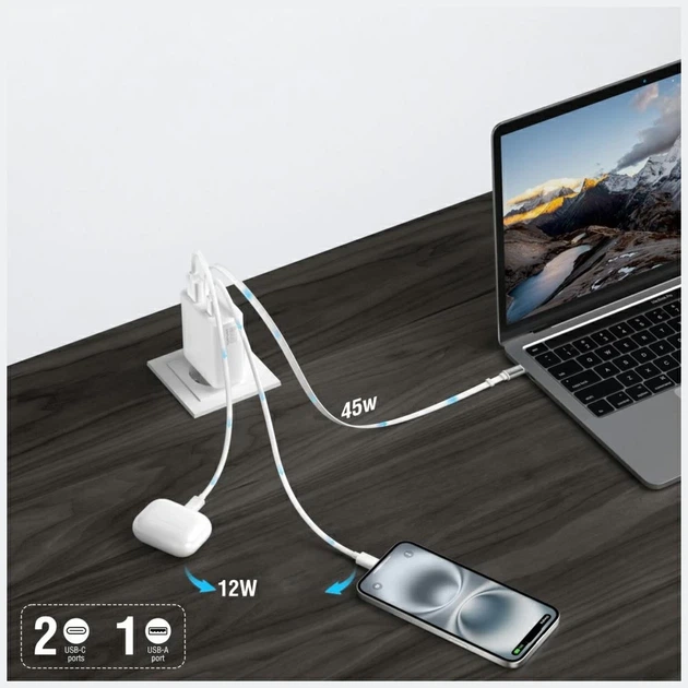 Ładowarka 4smarts PDPlug Slim 65 W GaN Jojo White (4252011914265) - obraz 7