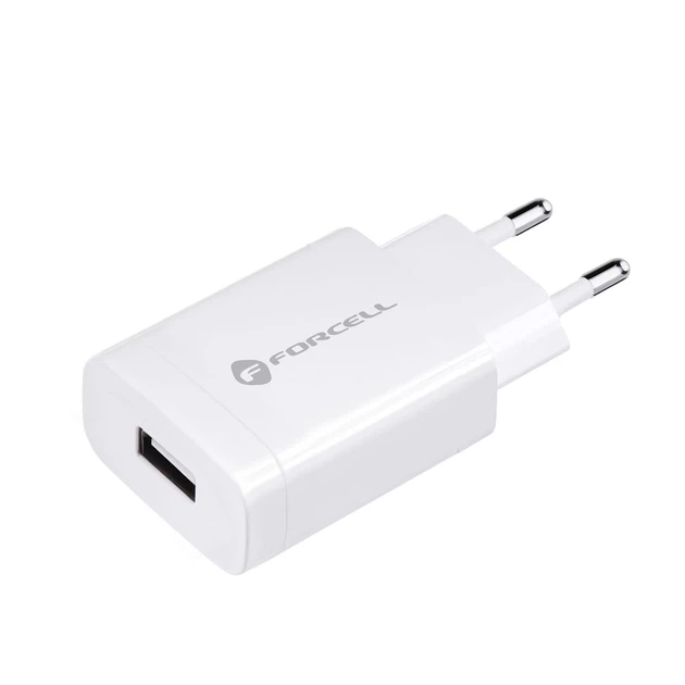 Сетевое зарядное устройство Forcell F-Energy USB A QC3.0 2.4A 18W + кабель USB A to USB C White (5901737373304) - изображение 4