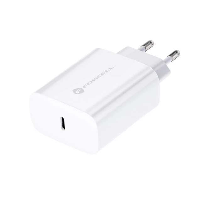 Сетевое зарядное устройство Forcell F-Energy USB C QC4.0 PD 3A 25W White (5903396123757) - изображение 2