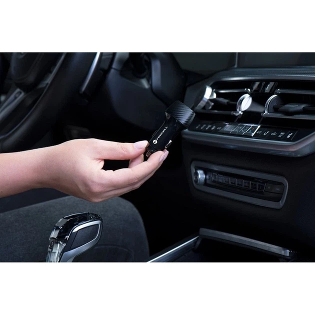 Автомобильное зарядное устройство Forcell F-Energy Carbon USB A QC3.0 3A 18W Black (5903396133800) - изображение 10