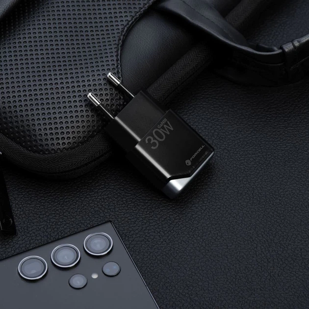 Зарядное устройство Forcell F-Energy Ultra Slim GaN III USB C PD QC4.0 3A 30W Black (5903396397806) - изображение 4