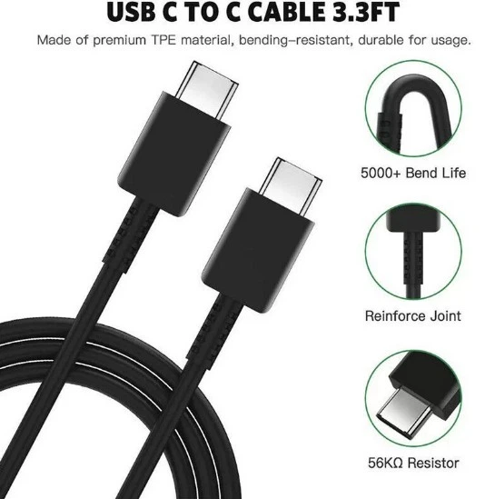 Блок питания и Кабель Type-C поддержка Super Fast Charging 45W/45 Вт для Samsung Galaxy S23/S22/S21/Note 10+/Z Flip3/Z Fold3 (EP-TA845) Черный - изображение 14