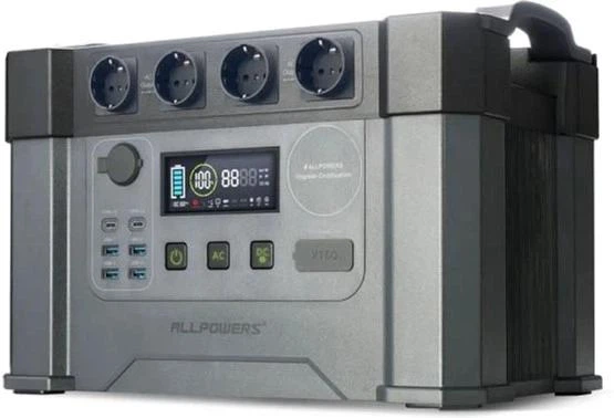 Зарядна станція Allpowers S2000 PRO 2400 Вт / 1500 Вт⋅год / LiFePO4 - Фото 2 Зарядна станція Allpowers S2000 PRO 2400 Вт / 1500 Вт⋅год / LiFePO4 - зображення 2