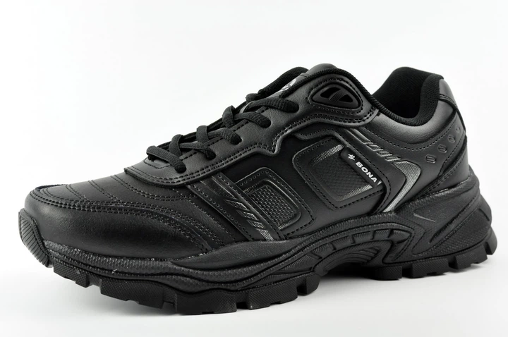 Кроссовки кожаные Bona черные 997C 43-27.5см - изображение 5