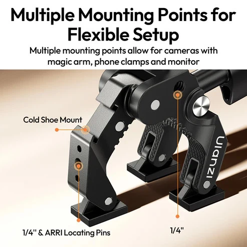 Струбцина Super Clamp Ulanzi CO78 з кронштейном Magic Arm (до 1 кг) - Фото 7 Струбцина Super Clamp Ulanzi CO78 з кронштейном Magic Arm (до 1 кг) - изображение 7