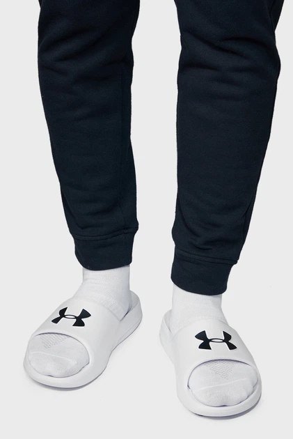 Шльопанці Under Armour CORE PTH SL білий Уні 41 EU (US 8 - 26 см) - Фото 6 Шльопанці Under Armour CORE PTH SL білий Уні 41 EU (US 8 - 26 см) - изображение 6