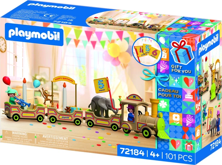 Конструктор Playmobil Gift for You: Іменинний потяг 101 елемент 72184 (4008789721846) - Фото 3 Конструктор Playmobil Gift for You: Іменинний потяг 101 елемент 72184 (4008789721846) - зображення 3