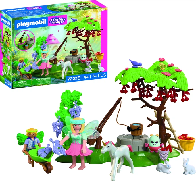 Klocki Playmobil Fantasy and Magic: Ogród wróżki z młodym jednorożcem 74 elementy 72215 (4008789722157) - obraz 3