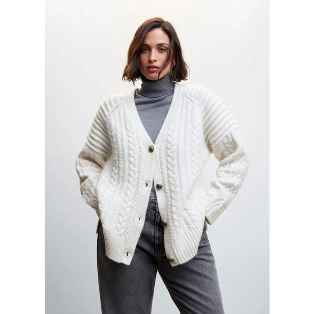 Кардиган MANGO з домішкою вовни 37069072 M - изображение 7