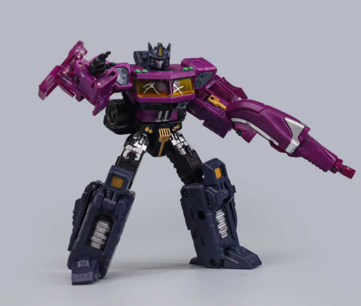 Коллекционная фигурка-трансформер JD-01S Shattered Glass Optimus Prime, 12 см (Пурпурный) - изображение 8