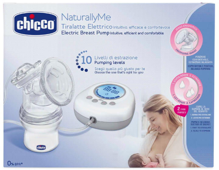 Laktator elektryczny Chicco Naturally Me (8058664082261) - Zdjęcie 5 Laktator elektryczny Chicco Naturally Me (8058664082261) - obraz 5