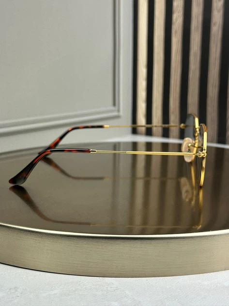 Солнцезащитные очки Ray-Ban RB3556 N Octagonal золото, зеленая линза G15, восьмиугольные, унисекс, - Фото 4 Солнцезащитные очки Ray-Ban RB3556 N Octagonal золото, зеленая линза G15, восьмиугольные, унисекс, - изображение 4