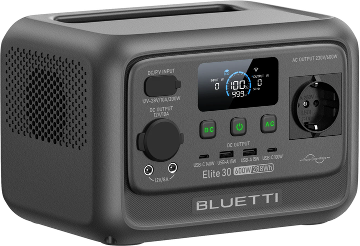 Stacja ładująca Bluetti Elite 30 V2 / 600 W / 288 Wh / LiFePO4 (PB931514) - obraz 3