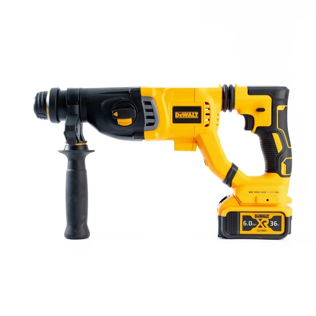 Акумуляторний перфоратор DeWalt DCH133NT з кейсом, насадками та ударним режимом - зображення 5