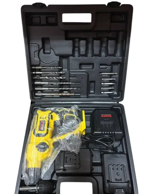 Перфоратор BOXER SR-148 Ударний (24 В 3,0 А·год 2шт) 0–5000 уд/хв 1 Дж Патрон SDS Plus/ Затискний патрон - изображение 2