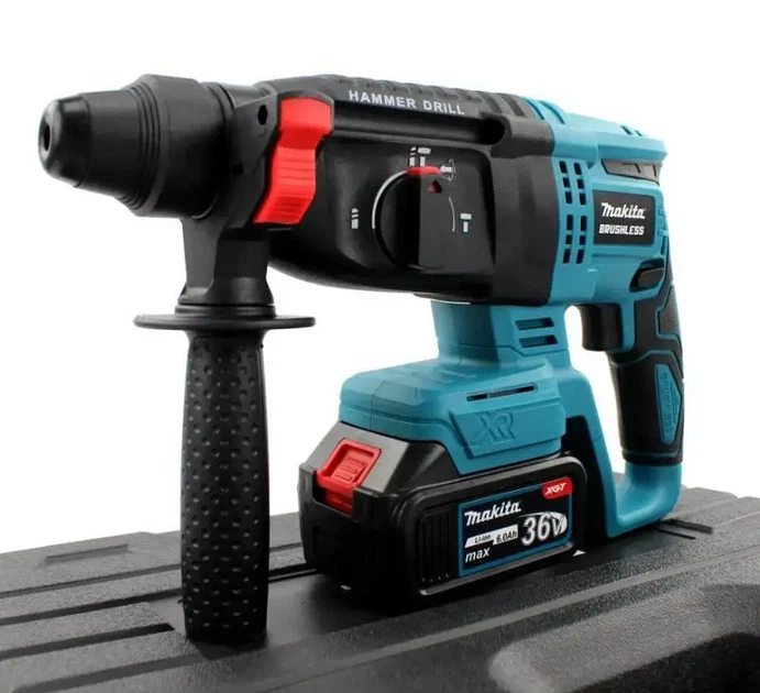 Акумуляторний перфоратор з функцією відбійного молотка Makita DHR202 - зображення 2