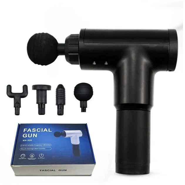 Портативный ручной мышечный массажер для тела Fascial Gun HG-320 - изображение 7