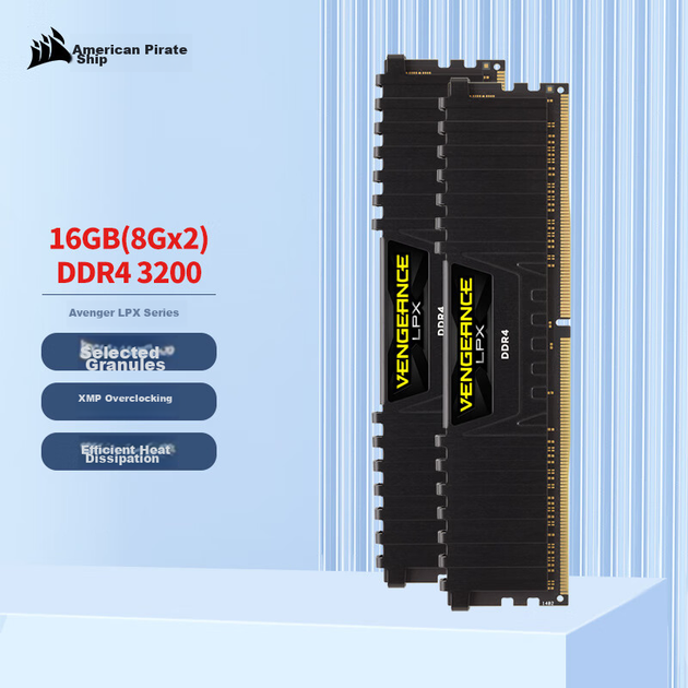 Оперативна пам'ять Corsair Vengeance LPX 16 ГБ 2x8 ГБ DDR4 3200 МГц CL16 - зображення 4