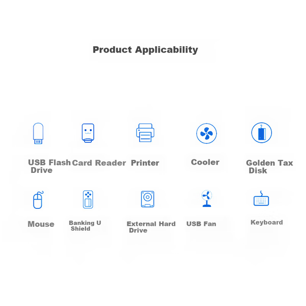 Хаб UNITEK Y-3090BSL USB 3.0 на 7 портів з блоком живлення, 1.2 м - Фото 6 Хаб UNITEK Y-3090BSL USB 3.0 на 7 портів з блоком живлення, 1.2 м - зображення 6