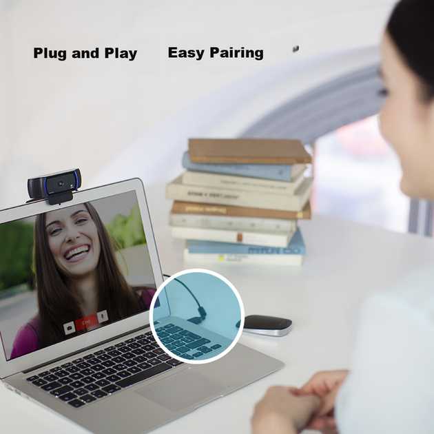 Вебкамера Logitech C925e Full HD 1080p чорна - Фото 3 Вебкамера Logitech C925e Full HD 1080p чорна - зображення 3