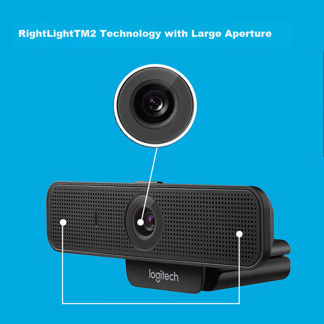 Вебкамера Logitech C925e Full HD 1080p чорна - Фото 6 Вебкамера Logitech C925e Full HD 1080p чорна - зображення 6