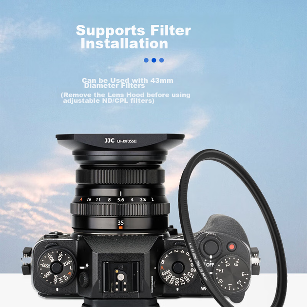 Бленда JJC для объективов Fuji XF 23 F2 R, XF 35 F2 R WR, 43 мм, совместима с беззеркальными камерами X-T3 и XT-30, квадратная форма (новая или старая версия будет отправлена случайным образом). - Фото 7 Бленда JJC для объективов Fuji XF 23 F2 R, XF 35 F2 R WR, 43 мм, совместима с беззеркальными камерами X-T3 и XT-30, квадратная форма (новая или старая версия будет отправлена случайным образом). - изображение 7