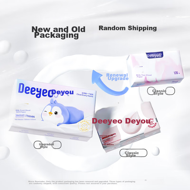 Увлажняющие бумажные салфетки Deyou Baby Cloud Soft, кремового цвета, 120 листов, 15 упаковок, детские мягкие салфетки, размер M. - изображение 4