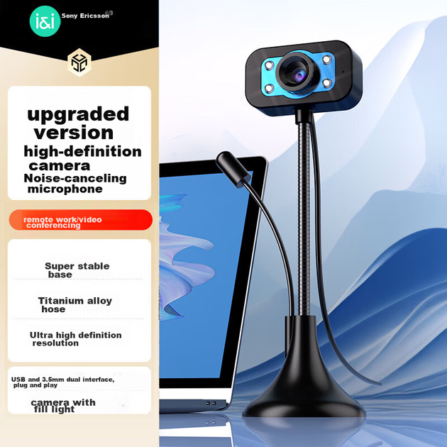 Микрофон Soaiy MR17 компьютерный с HD-камерой для видеоконференций - изображение 9
