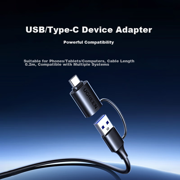 Кардридер UGREEN USB и Type-C 3.0 для карт NM, SD и TF, для телефонов, ПК и iPad - изображение 9