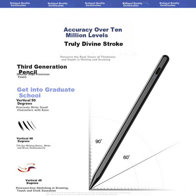 Стилус KOVOL [бренд США], сумісний з планшетом OPPO Pencil2, сенсорний стилус для Pad3pro/Pad3/Pad2/Pad2Pro/Air Capacitive Stylus - зображення 12