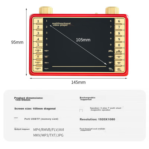 Портативная колонка Huabao V3 с функцией FM-радио 7W - изображение 7