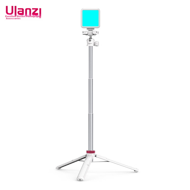 Комплект штатива Ulanzi VL49RGB (белый) с магнитным полноцветным заполняющим светом, портативный светодиодный карманный светильник с двойной температурой для фотосъемки на беззеркальных камерах, смартфонах, портретной съемки в помещении и спецэффектов. - изображение 4