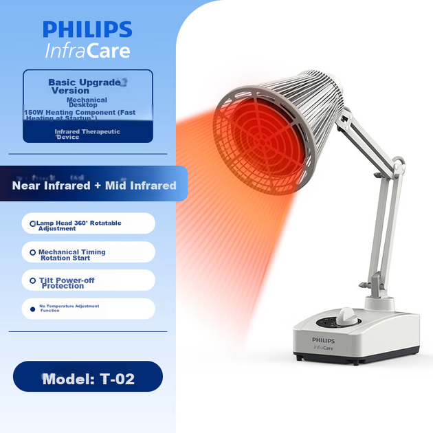 Инфракрасная лампа PHILIPS для физиотерапии, с красным светом, для прогревания плеч, шеи и поясницы, медицинская - изображение 4