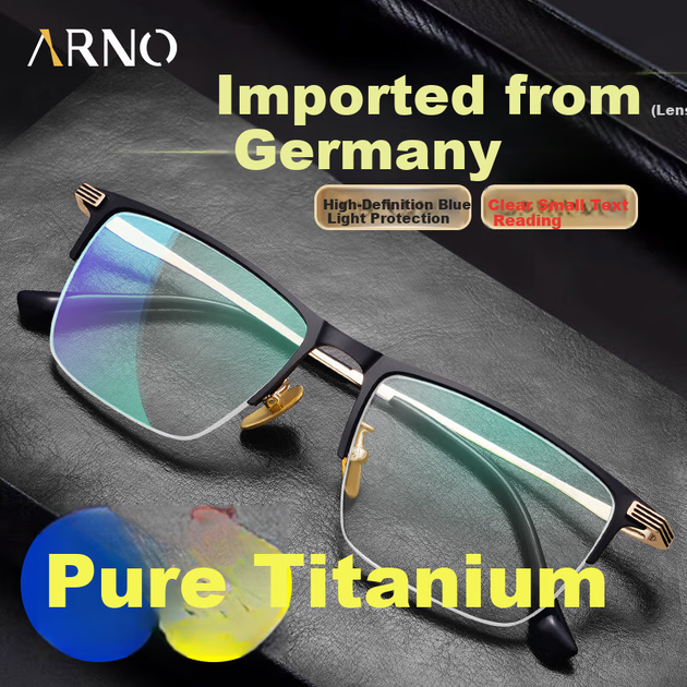 Очки для чтения ARNO E207J мужские в титановой оправе с защитой от синего света, +1.50 - изображение 5