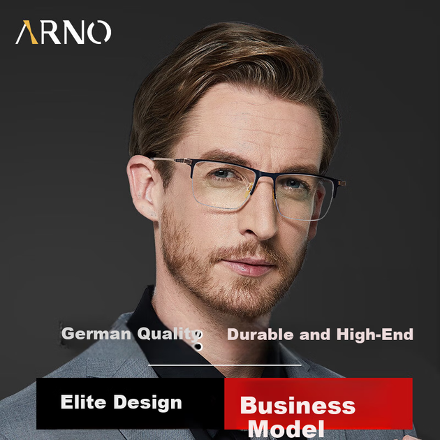 Очки для чтения ARNO E207J мужские в титановой оправе с защитой от синего света, +1.50 - изображение 8