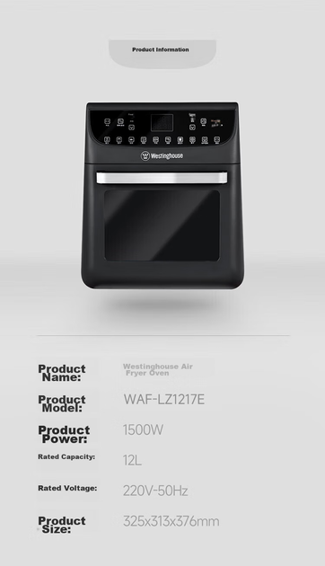 Мультипечь з функцією духовки Westinghouse WAF-LZ1217E 12 л - изображение 11
