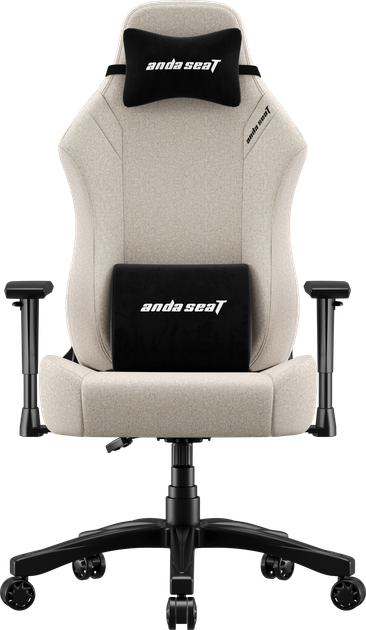 Крісло геймерське ігрове Anda Seat Luna Size L до 100 кг Ivory Fabric (AD18-44-I-F) навантаження до 100 кг, льон, поролон, гарантія 24 міс, зріст до 170 см - Фото 1 Крісло геймерське ігрове Anda Seat Luna Size L до 100 кг Ivory Fabric (AD18-44-I-F) навантаження до 100 кг, льон, поролон, гарантія 24 міс, зріст до 170 см - зображення 1