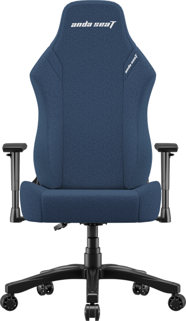 Крісло геймерське ігрове Anda Seat Luna Size L до 100 кг Blue Fabric (AD18-44-S-F) навантаження до 100 кг, льон, поролон, гарантія 24 міс, зріст до 170 см - зображення 3