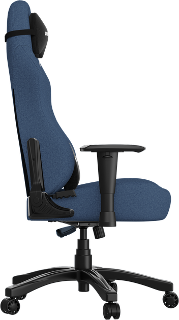 Крісло геймерське ігрове Anda Seat Luna Size L до 100 кг Blue Fabric (AD18-44-S-F) навантаження до 100 кг, льон, поролон, гарантія 24 міс, зріст до 170 см - зображення 5