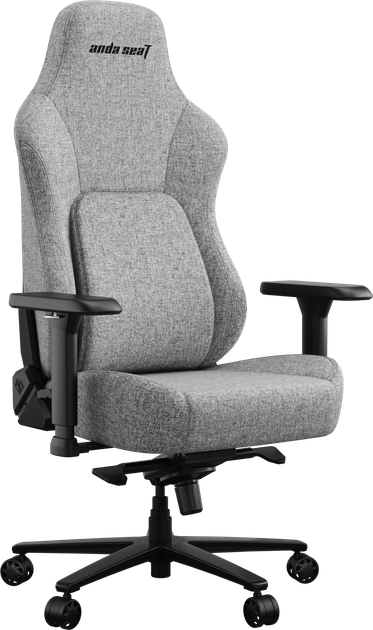 Геймерское игровое кресло Anda Seat Phantom 4 Pro L до 100 кг Gray Fabric (AD18YSDC-72-G-F-G02) нагрузка до 100 кг, лён, пена, гарантия 24 мес, наклон спинки 135 °, рост до 185 см - изображение 5