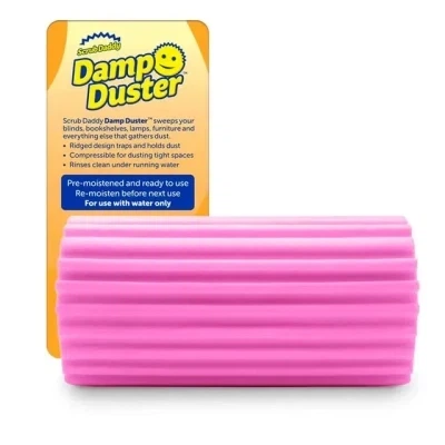 Губка для збирання Scrub Daddy Damp Duster Для пилу Рожева - зображення 2
