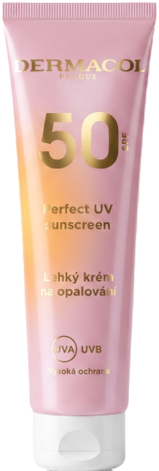 Krem - żel do opalania twarzy i ciała Dermacol Perfect z kwasem hialuronowym SPF50 150 ml (8595003141000) - Zdjęcie 1 Krem - żel do opalania twarzy i ciała Dermacol Perfect z kwasem hialuronowym SPF50 150 ml (8595003141000) - obraz 1