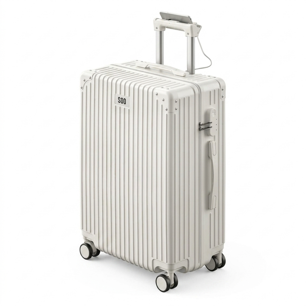 Валіза SOO Luggage 54x21.5x34 см White – Стильні аксесуари з